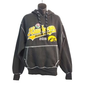 Signature Rose Bowl Iowa Hawkeyes Unisex Black Hoodie Size L